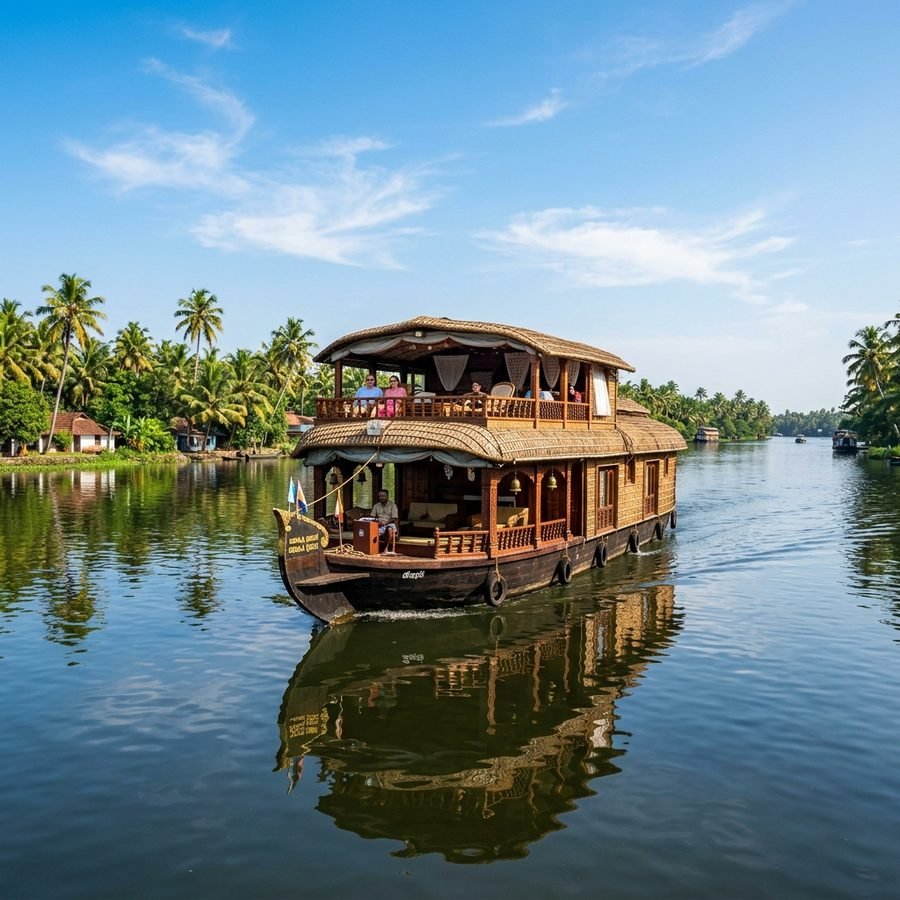 Premium Alleppey Houseboat Cruise Kerala